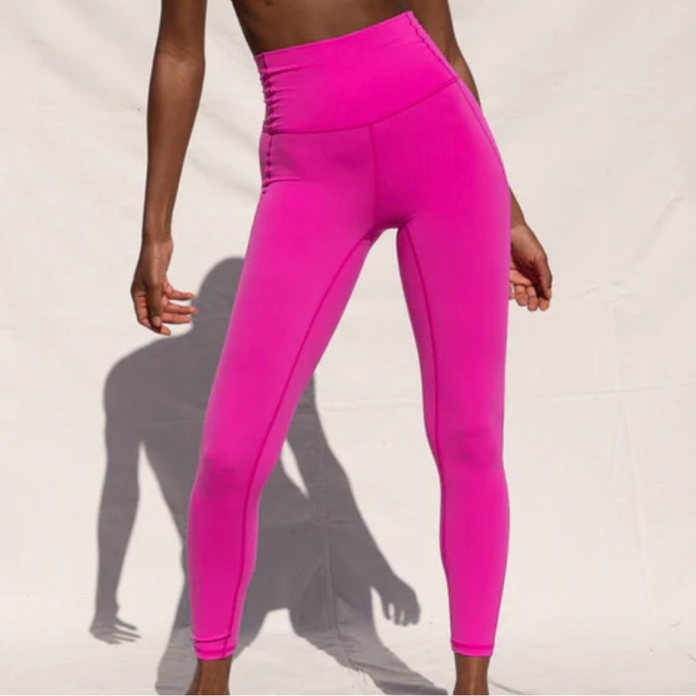 Left On Friday Vibrant Pink Leggings